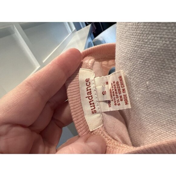 Sundance Sleeveless Top With Crochet Overlay Blush Women's Size Small - Picture 6 of 12